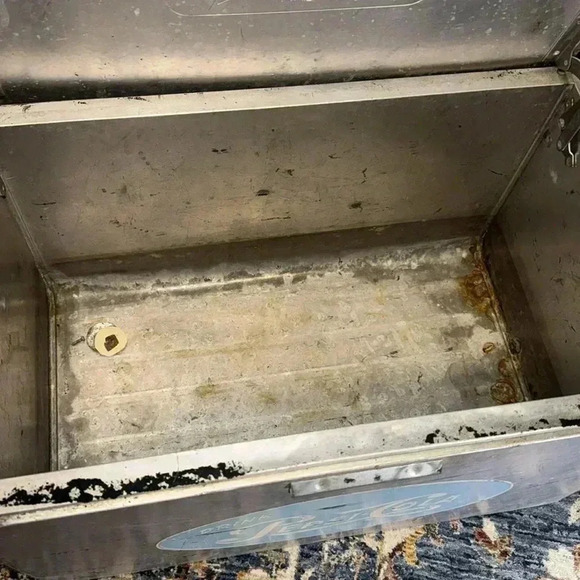 VINTAGE 1950’s ICONIC Cronstroms Pepsi Cola Logo Cooler Aluminum Ice Box Chest - Picture 4 of 16